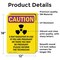 Signmission Radiation & Laser Sign, 18 in H x 12 in W, Vinyl Decal, Rectangle OS-2PACK-CR-D-1218-V-10284 - alternate 3